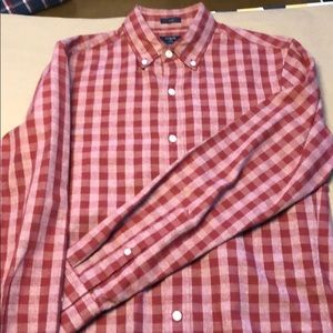 J. Crew XS Casual Button Down in Red Gingham
